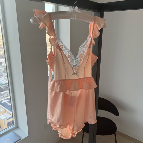 For Love & Lemons Mabel Heart Romper - Picture 12 of 13